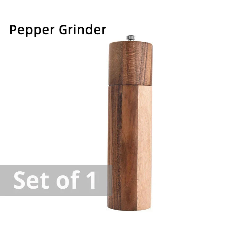 Wooden Manual Salt and Pepper Mills Grinder Kitchen Tableware Tools