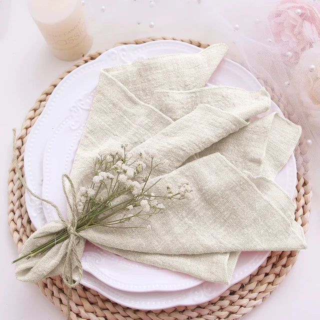 10-Piece Gauze Napkin Set for Parties and Special Occasions