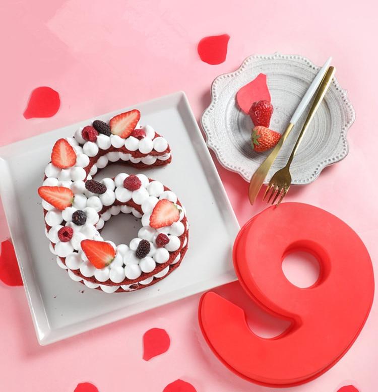 10" Silicone Number Cake Mold Perfect for Number Shaped Cakes