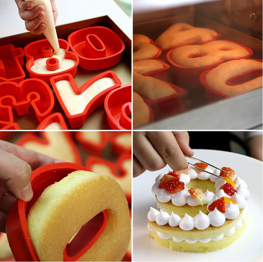 10" Silicone Number Cake Mold Perfect for Number Shaped Cakes