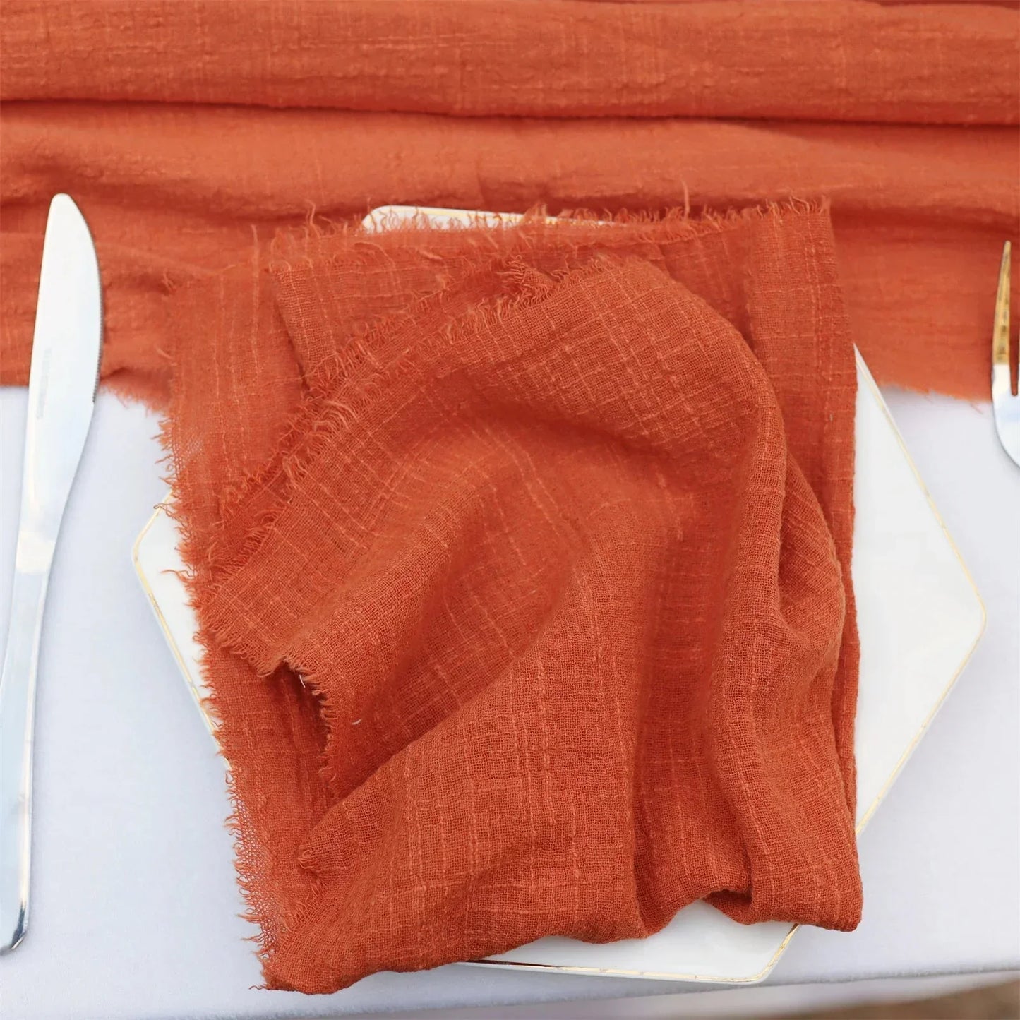 10pcs Cloth Napkin Cotton Table Accessories Linen Towel Decoration