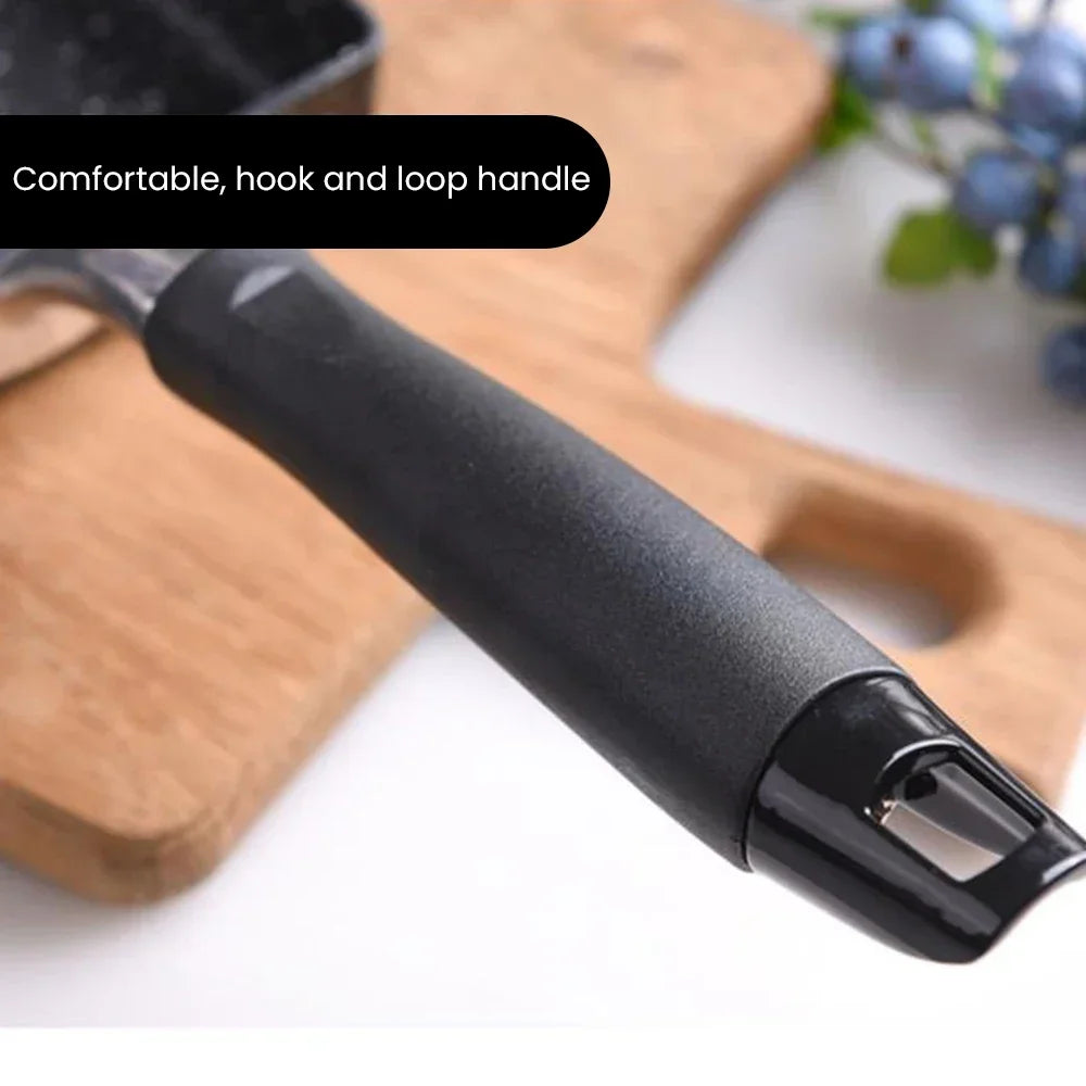 1pc Non stick Square Frying Pan Medical Stone Kitchen Cookware