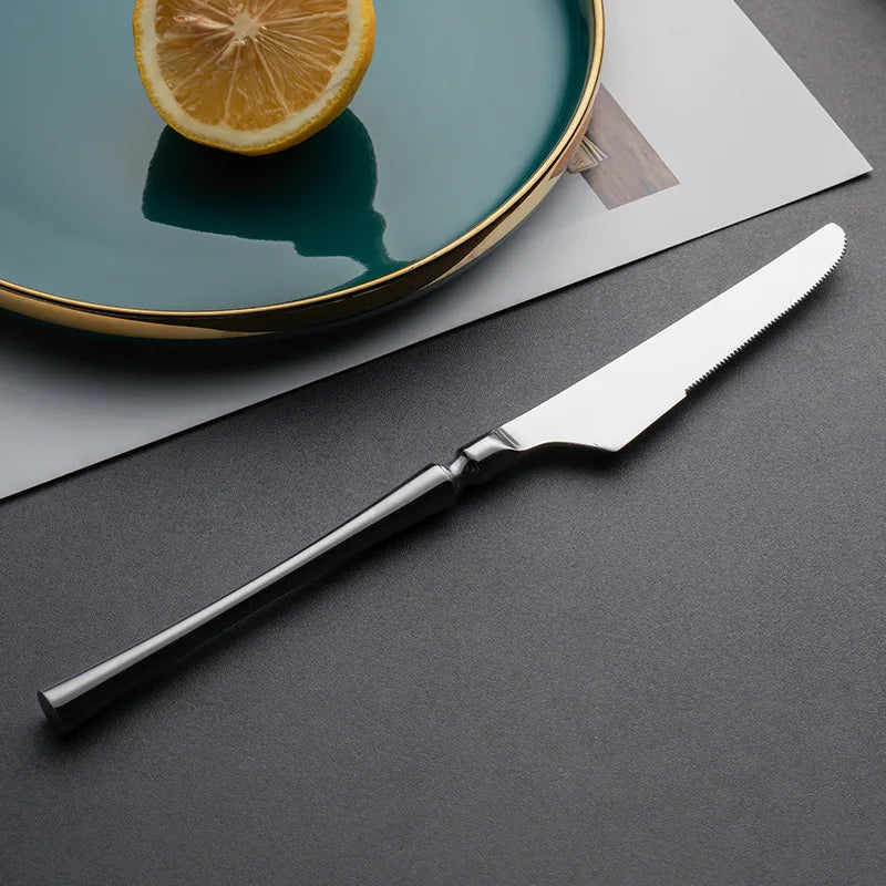 24 Pcs Silverware Dinnerware Set Forks Knives Spoons Tea Spoons