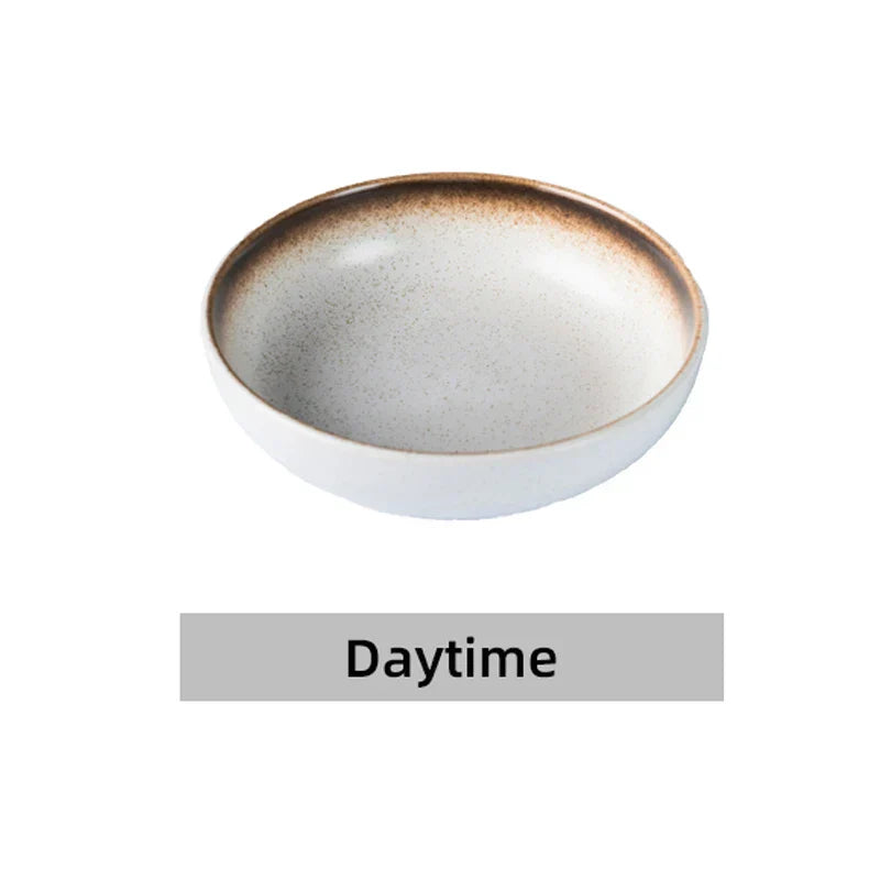 6/8/10" Deep Shallow Ceramic Dinner Dish Porcelain Tableware Plate