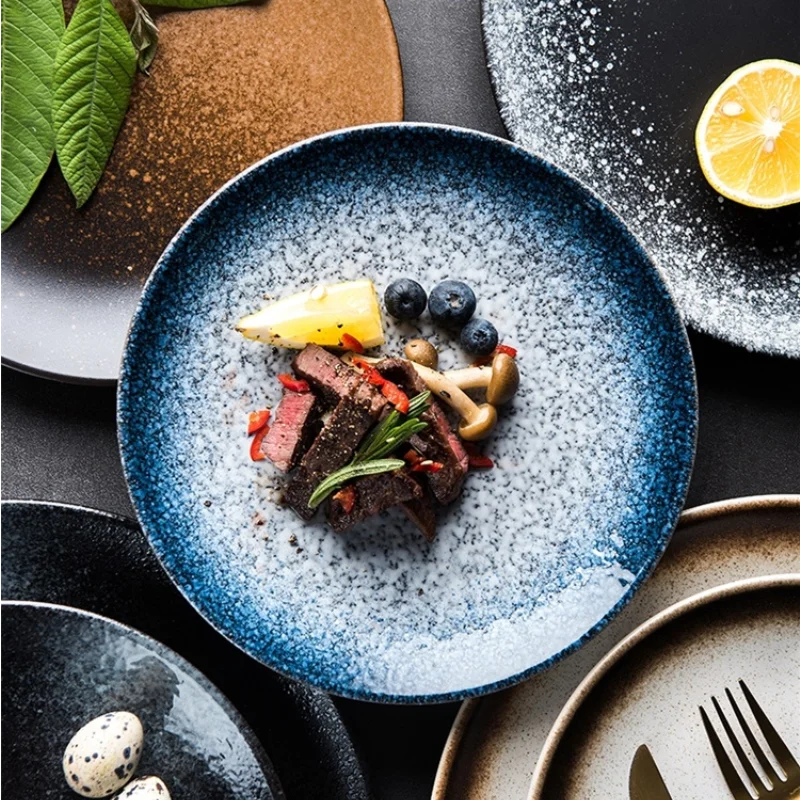 6/8/10" Deep Shallow Ceramic Dinner Dish Porcelain Tableware Plate