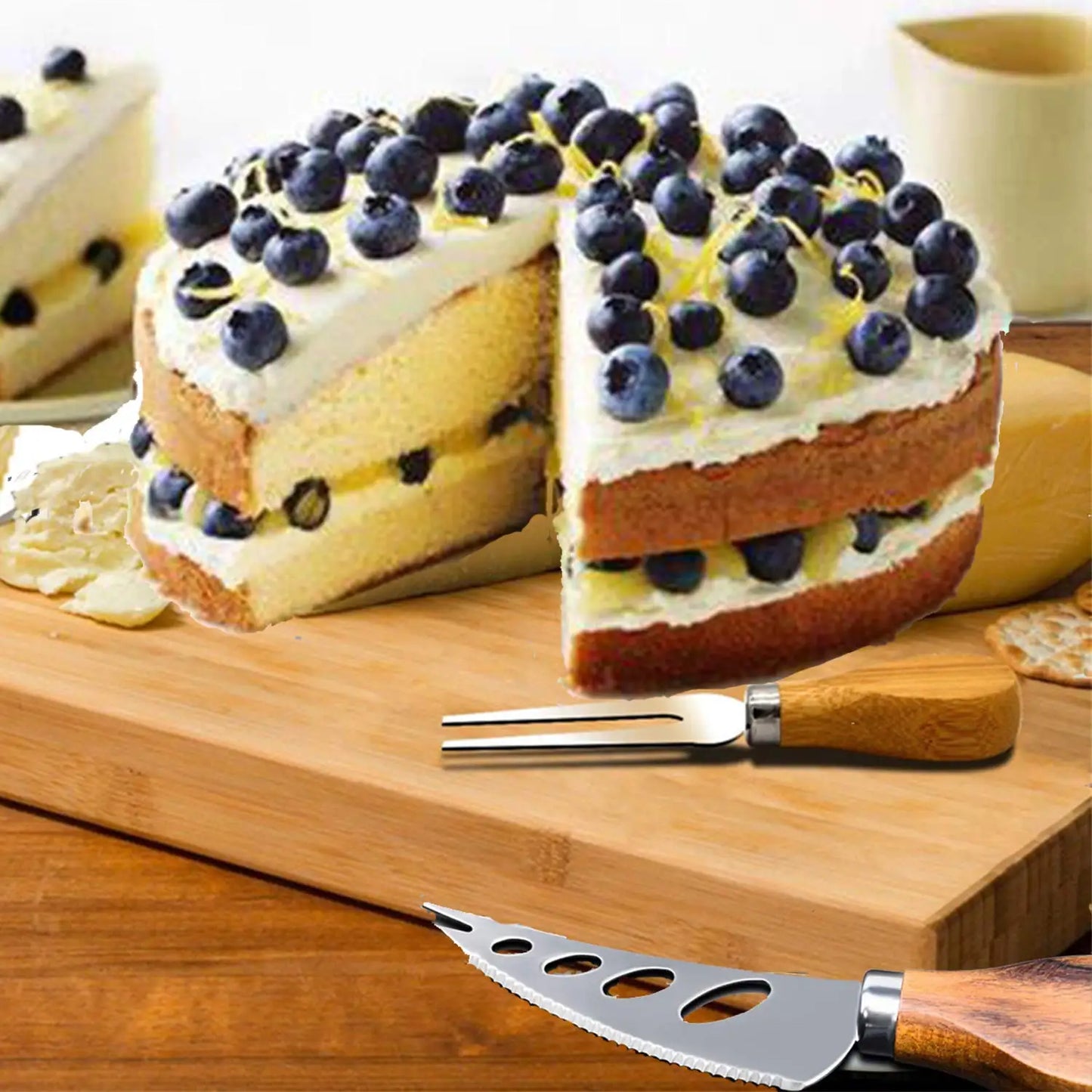 6pcs Stainless Steel Cheese Knives for Charcuterie Boards and Cutlery