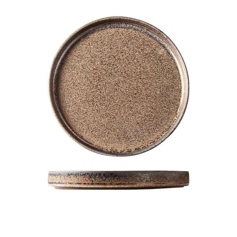 7.5" Ceramic Dumpling Dish Plate Round Tray Dinner Tableware Plate