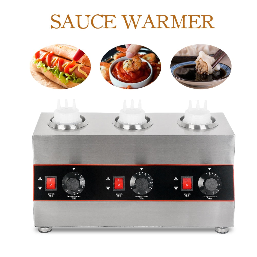 Stainless Steel Sauce Warmer Commercial Sauce Heater Machine