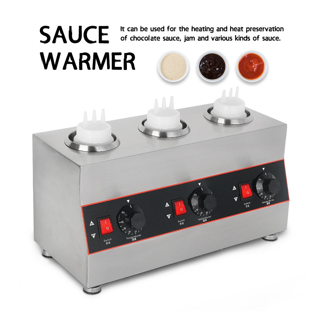 Stainless Steel Sauce Warmer Commercial Sauce Heater Machine