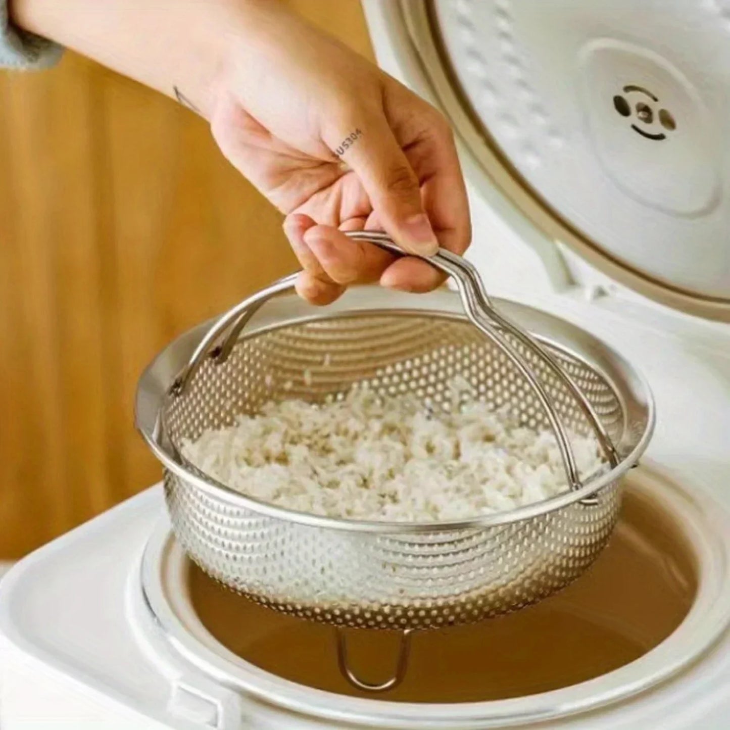 Stainless Steel Steamer Basket Multifunctional Draining Straining Tool