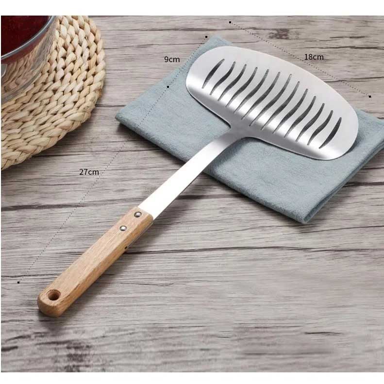 Stainless Steel Wooden Handle Spatula Kitchen Utensils Kitchenware