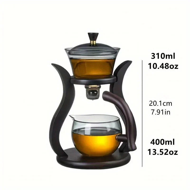 Tea Set Semi-Automatic Teapot with Infuser Magnetic Switch Glassware