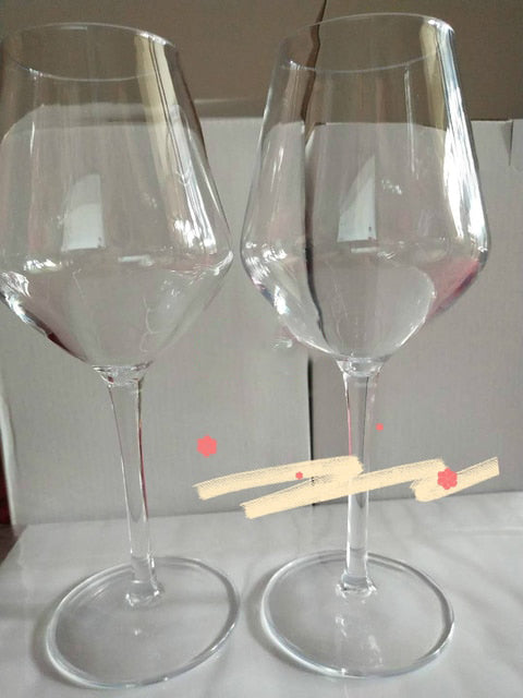 Transparent Unbreakable Silicone Plastic Wine Glass Goblet Cups