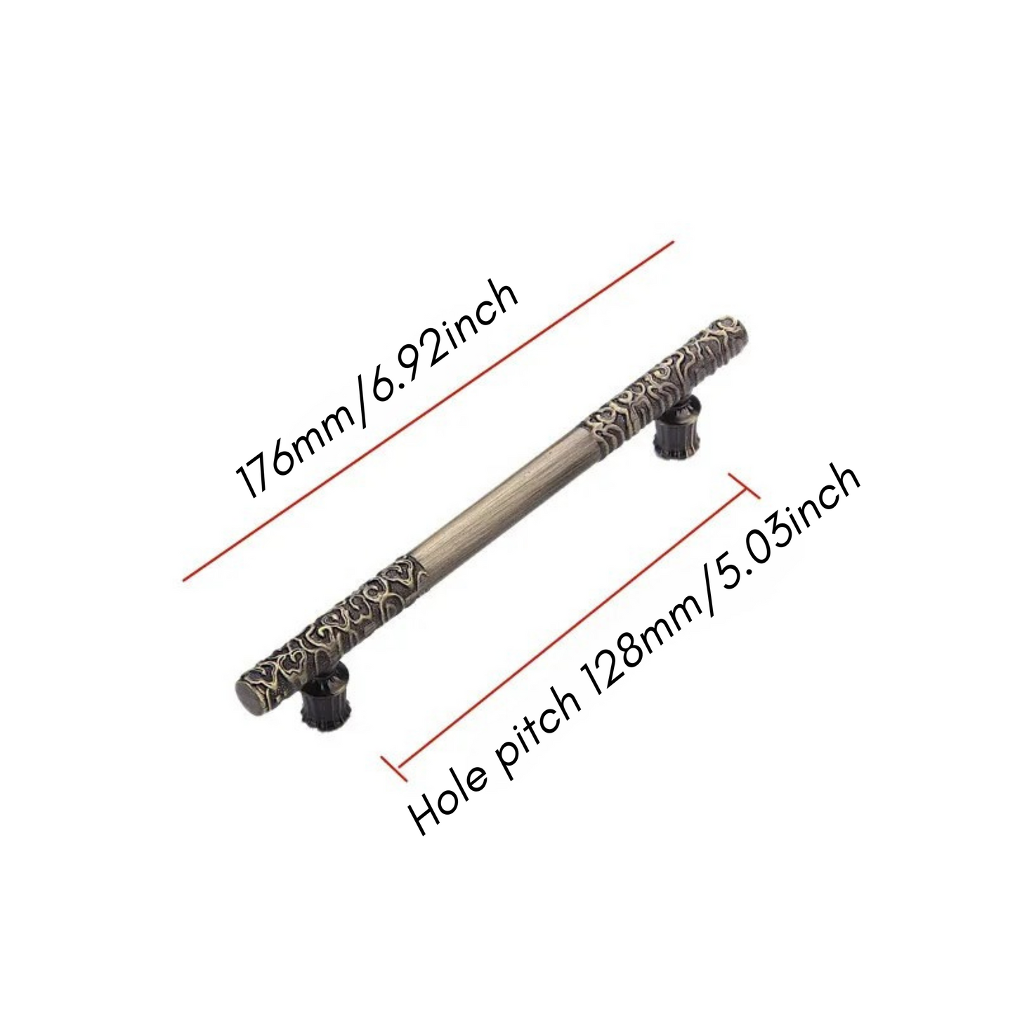 Vintage Antique Cabinet Drawer Handle and Door Knob in Chinese Style