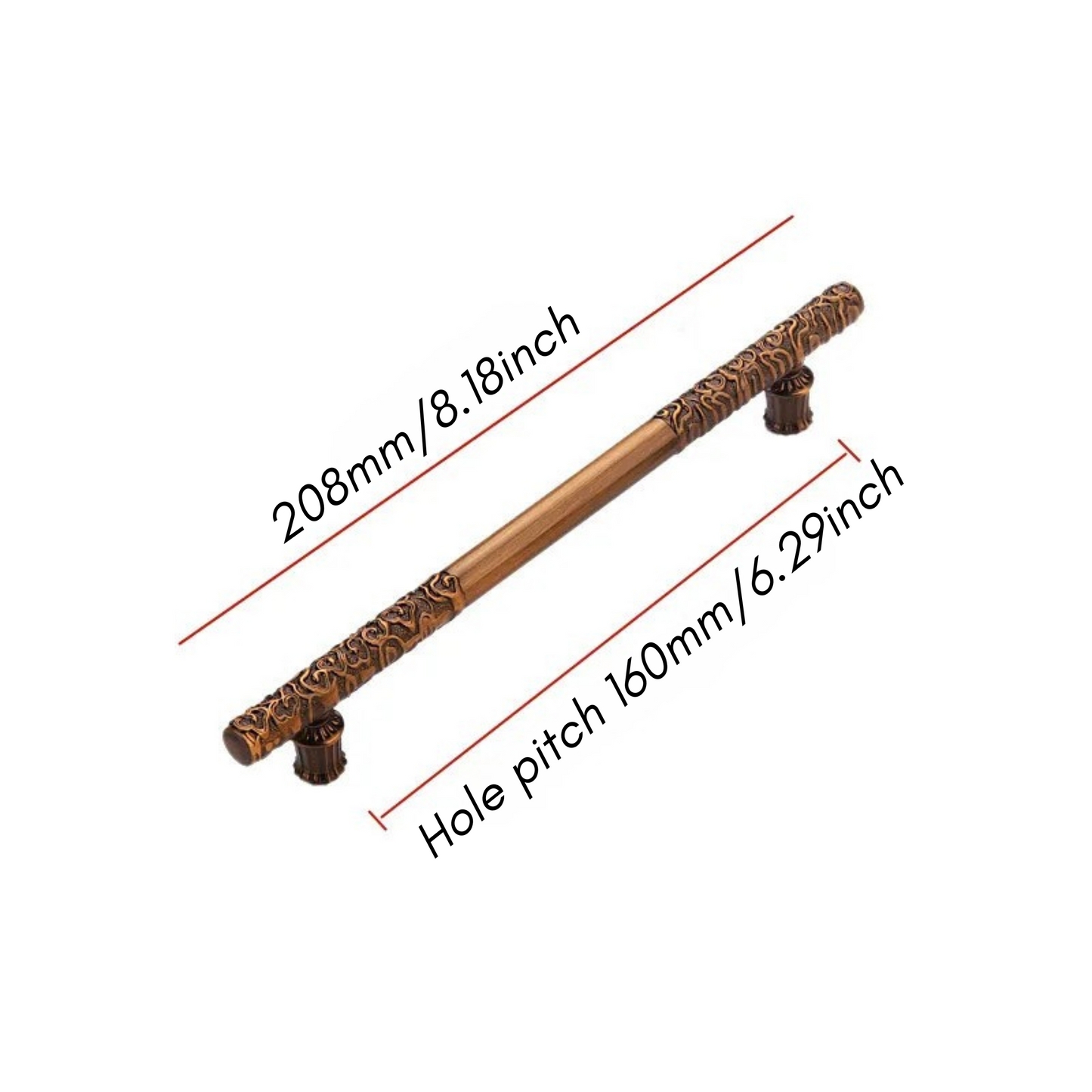 Vintage Antique Cabinet Drawer Handle and Door Knob in Chinese Style