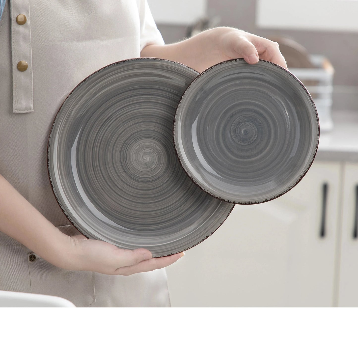 Vintage Ceramic Tableware with Dinner Plate Dessert Plate Bowl Mug Set