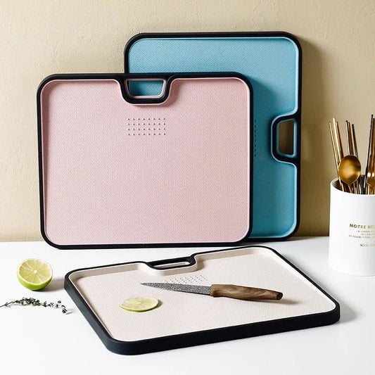 Wheat Straw Cutting Board Chopping Board Hanging Hole Spillover Board