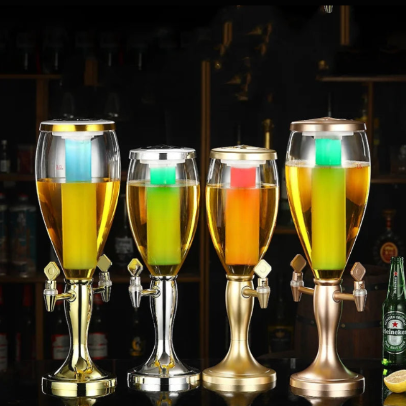 Wine Cannon Double Head Draft Beer Cannon Beer Machine Beer Barrel