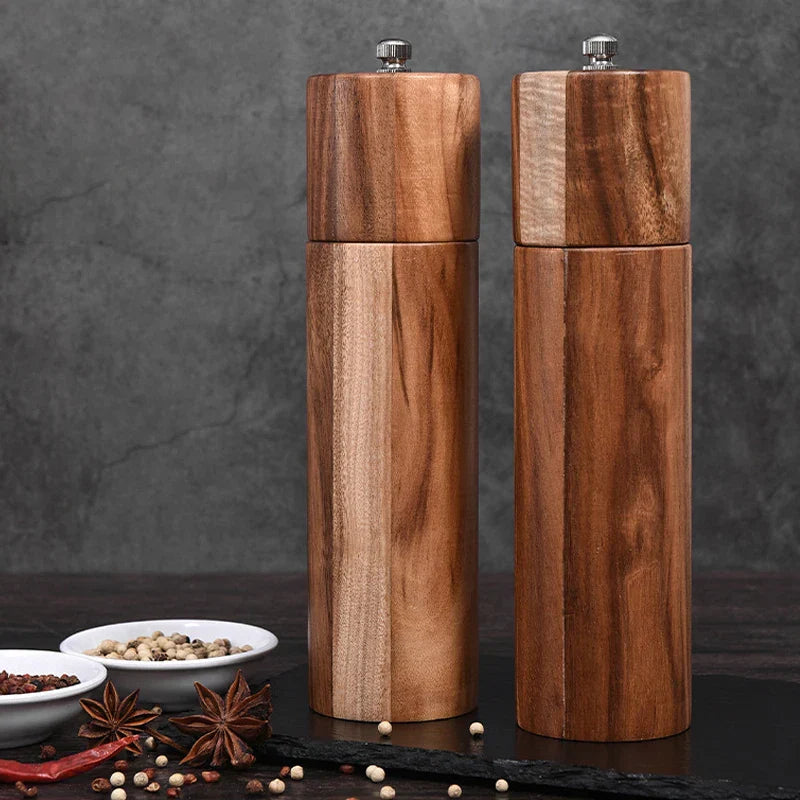 Wooden Manual Salt and Pepper Mills Grinder Kitchen Tableware Tools
